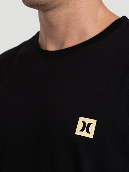 Camiseta Manga Curta Hurley Mini Icon Preta