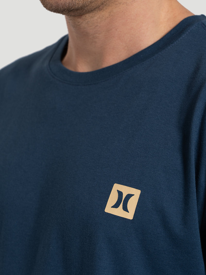 Camiseta Manga Curta Hurley Mini Icon Marinho