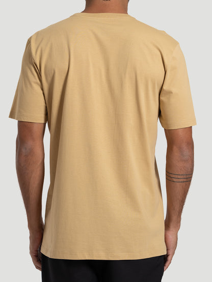 Camiseta Manga Curta Hurley Mini Icon Bege