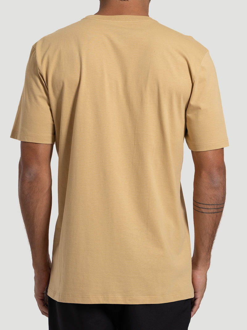 Camiseta Manga Curta Hurley Mini Icon Bege