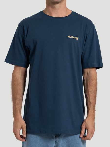 Camiseta Manga Curta Hurley Classic Azul Marinho