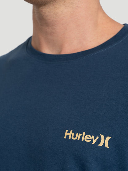Camiseta Manga Curta Hurley Classic Azul Marinho