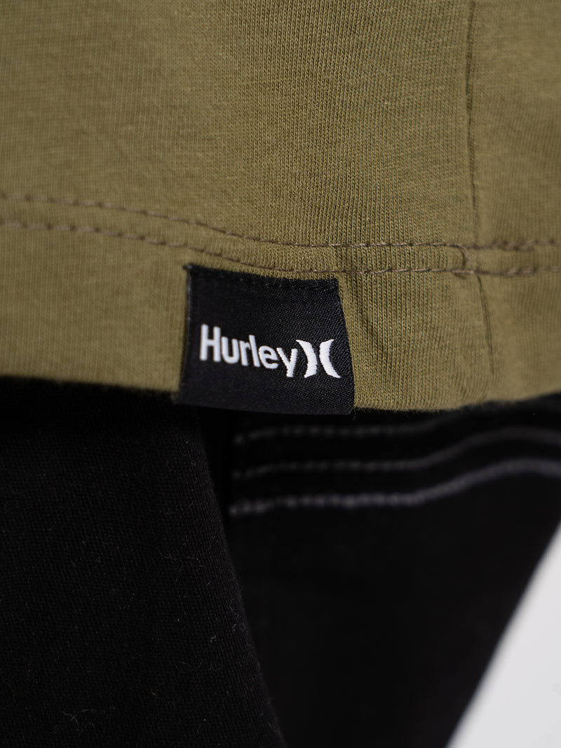 Camiseta Manga Curta Hurley Classic Verde Militar