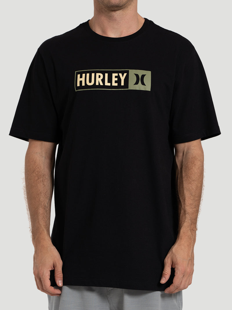 Camiseta Manga Curta Hurley Track Preta