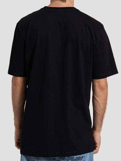 Camiseta Manga Curta Hurley Scorpion Preta