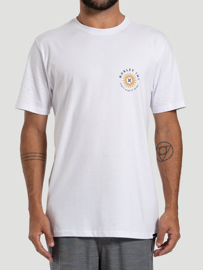 Camiseta Manga Curta Hurley Branca Infinity