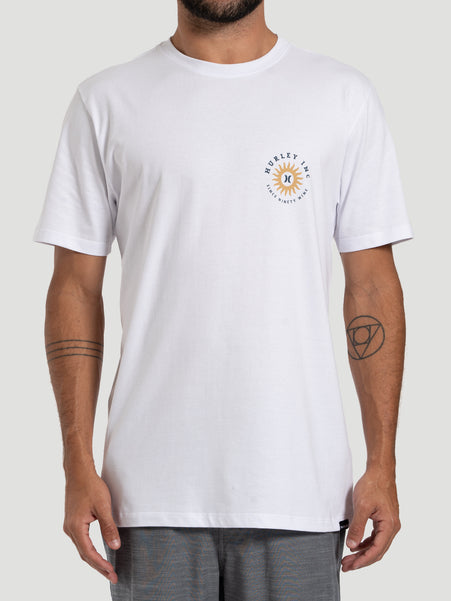 Camiseta Manga Curta Hurley Branca Infinity