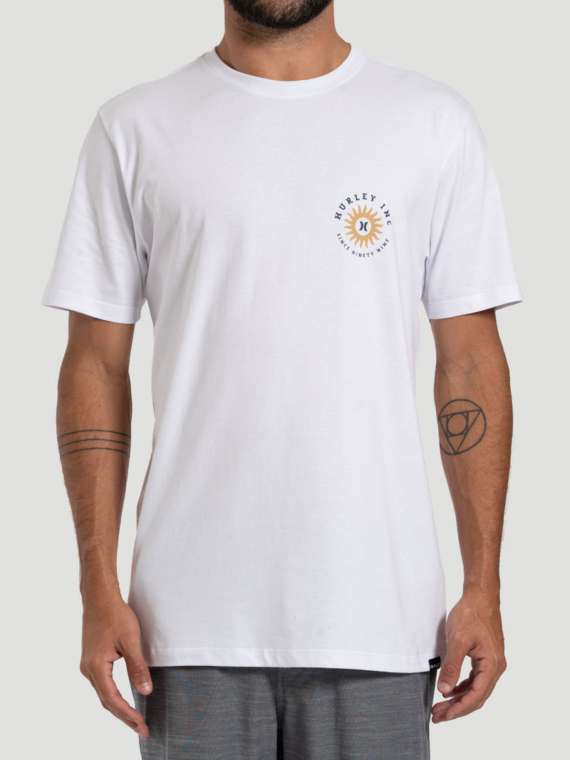 Camiseta Manga Curta Hurley Branca Infinity