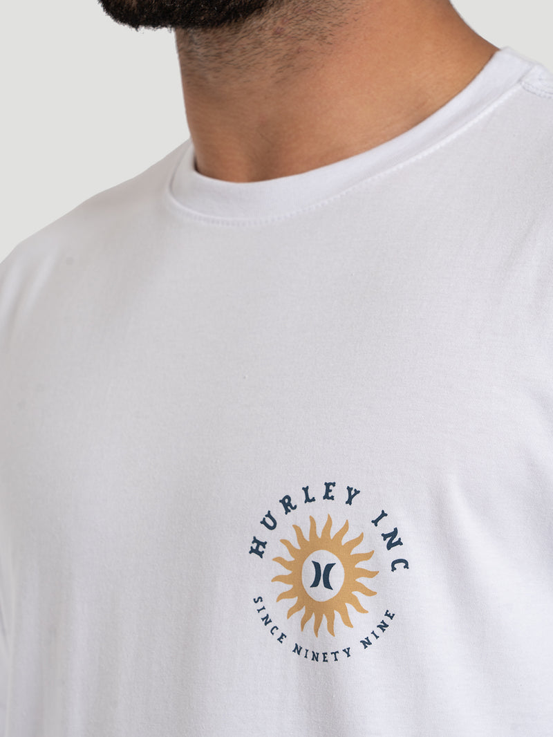Camiseta Manga Curta Hurley Branca Infinity