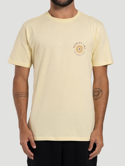 Camiseta Manga Curta Hurley Amarela Infinity