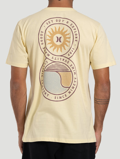 Camiseta Manga Curta Hurley Amarela Infinity