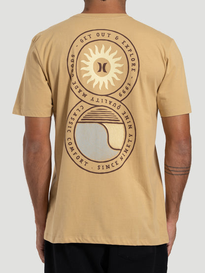 Camiseta Manga Curta Hurley Bege Infinity