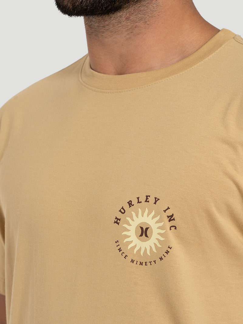 Camiseta Manga Curta Hurley Bege Infinity