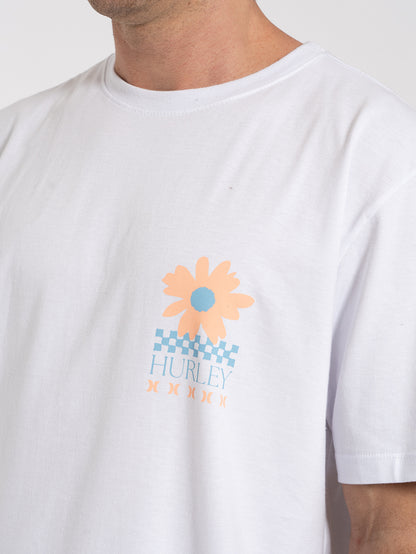 Camiseta Manga Curta Hurley New Flower Branca