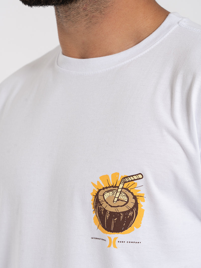 Camiseta Manga Curta Hurley Coconut Branca