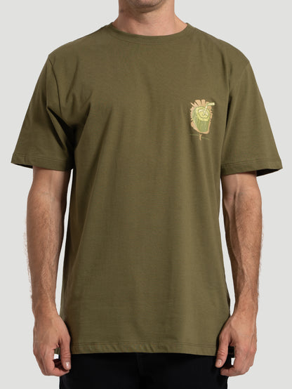 Camiseta Manga Curta Hurley Coconut Verde Militar