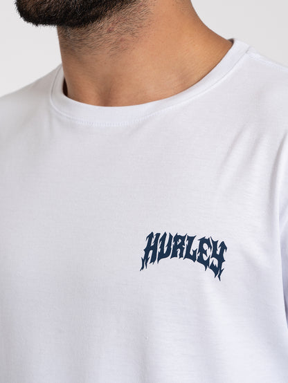Camiseta Manga Curta Hurley Wizard Branca