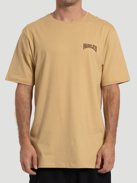Camiseta Manga Curta Hurley Wizard Bege