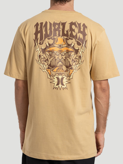 Camiseta Manga Curta Hurley Wizard Bege