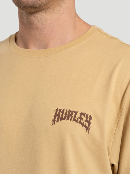 Camiseta Manga Curta Hurley Wizard Bege