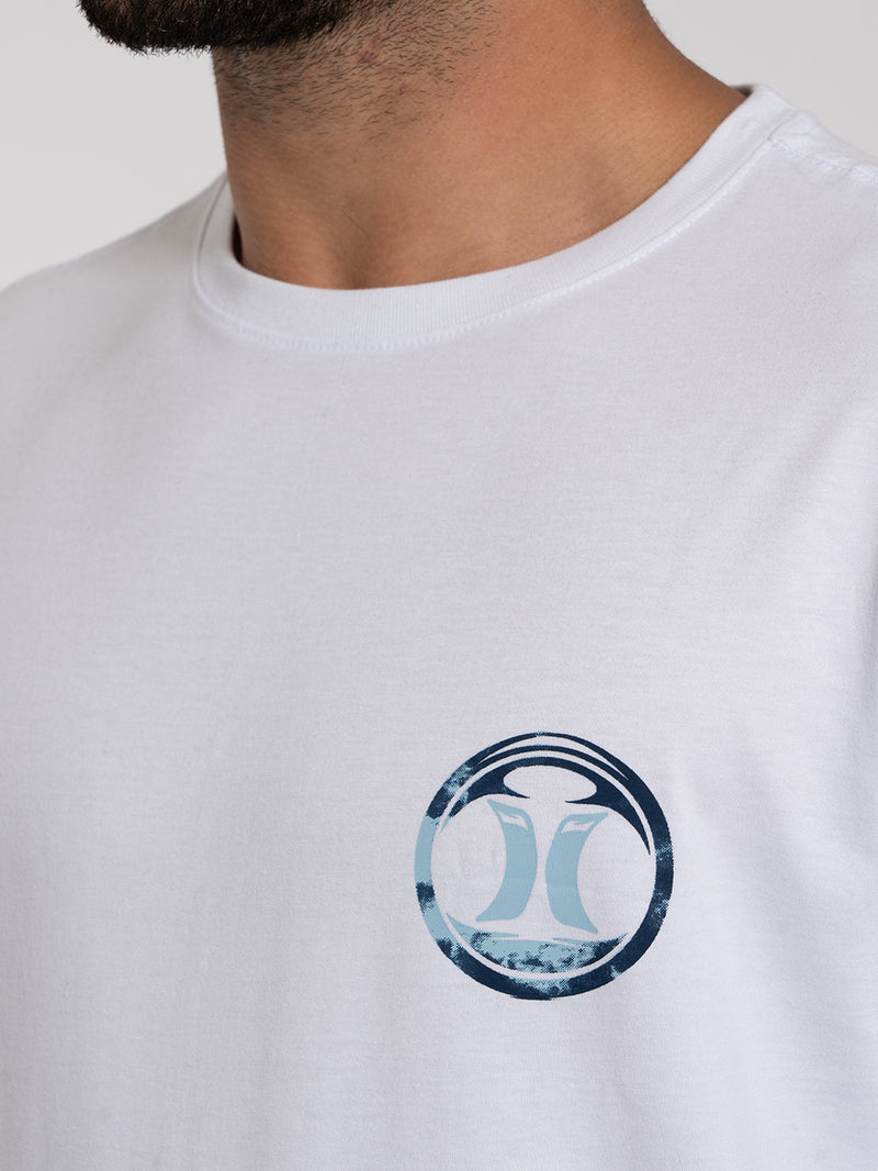 Camiseta Manga Curta Hurley Hands Branca