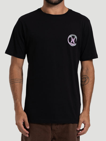 Camiseta Manga Curta Hurley Hands Preta