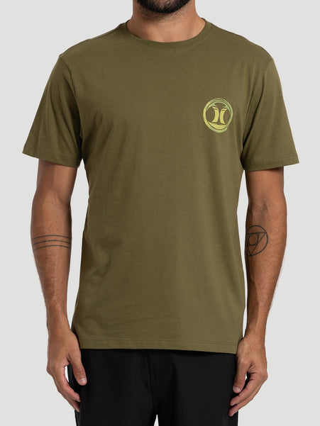 Camiseta Manga Curta Hurley Hands Militar