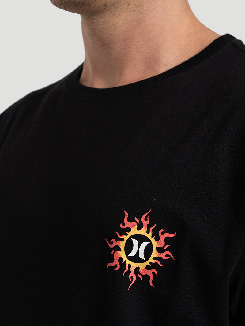 Camiseta Masculina Hurley Dragon Preta
