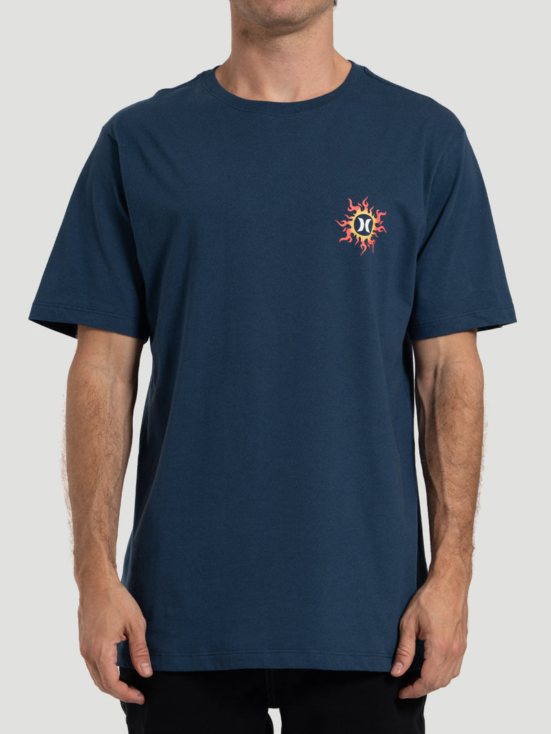 Camiseta Masculina Hurley Dragon Azul Marinho
