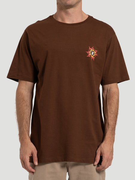 Camiseta Masculina Hurley Dragon Marrom