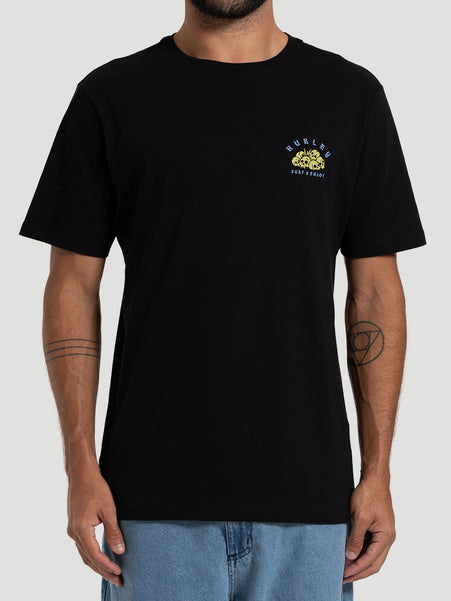 Camiseta Manga Curta Hurley Monster Preta