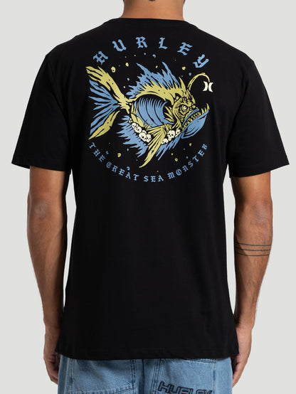 Camiseta Manga Curta Hurley Monster Preta