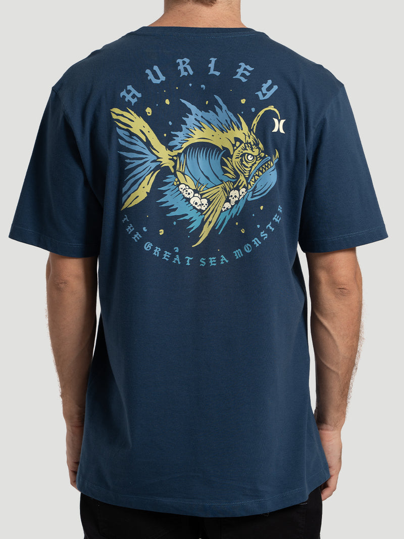 Camiseta Manga Curta Hurley Monster Marinho