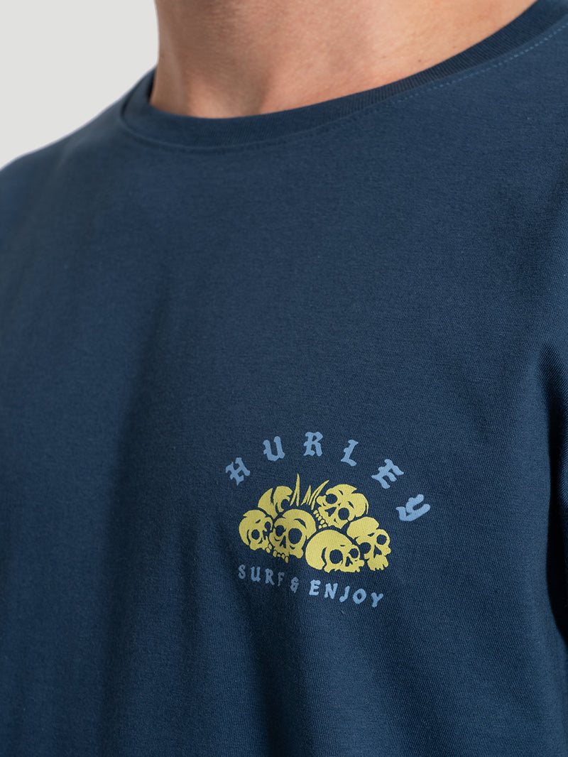 Camiseta Manga Curta Hurley Monster Marinho