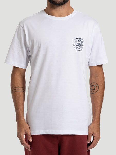Camiseta Manga Curta Hurley Tiger Branca