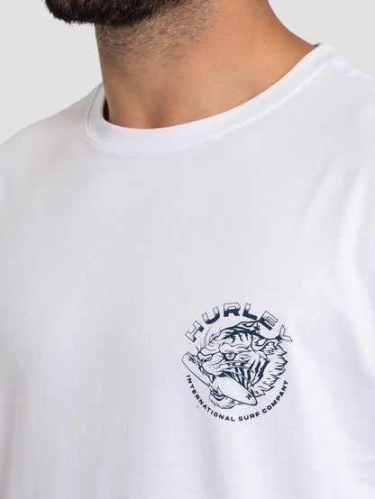 Camiseta Manga Curta Hurley Tiger Branca