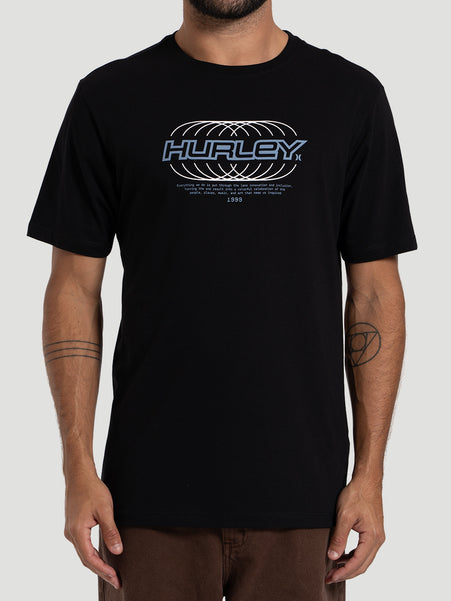 Camiseta Manga Curta Hurley Nine Nine Preta