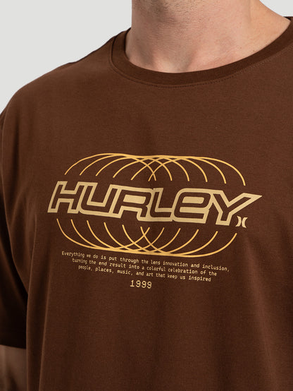 Camiseta Manga Curta Hurley Nine Nine Marrom