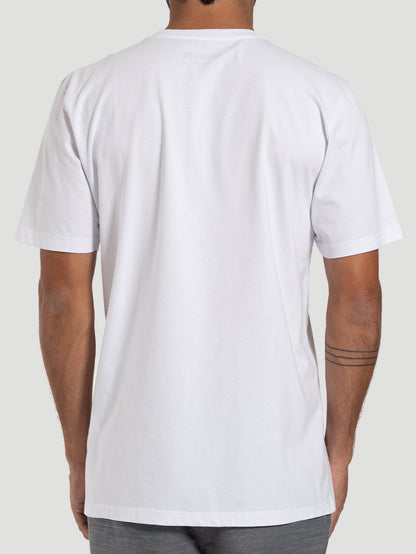 Camiseta Manga Curta Hurley Selo Branca