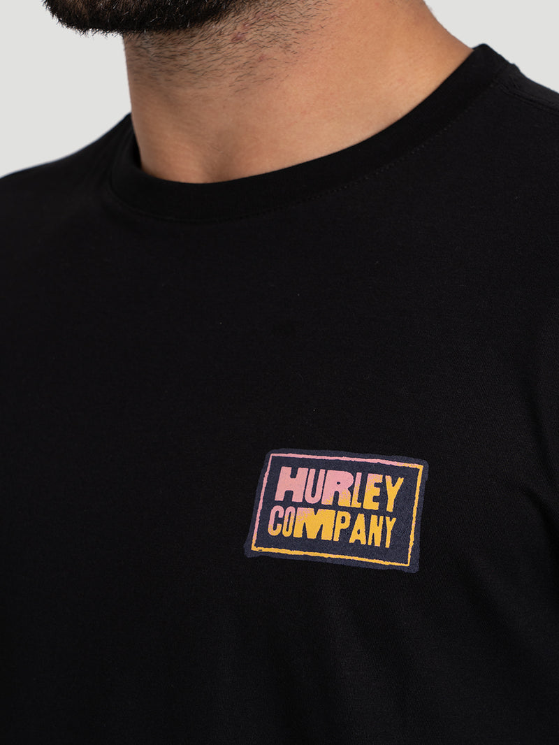 Camiseta Manga Curta Hurley Classic Preta