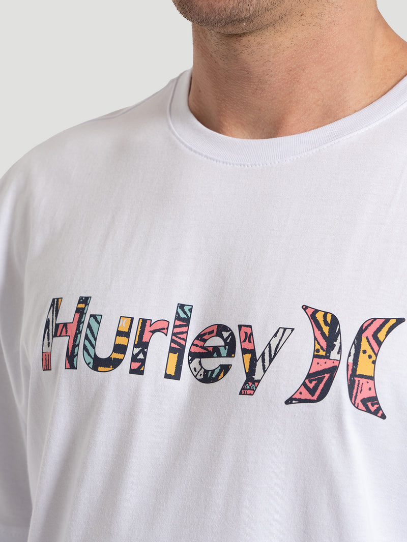 Camiseta Manga Curta Hurley O&O Classic Branca