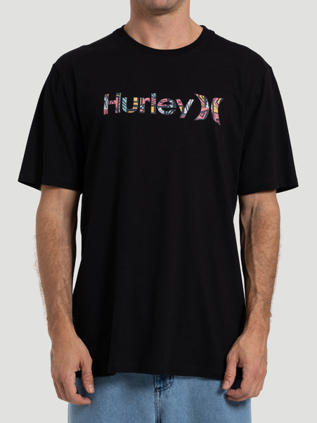 Camiseta Manga Curta Hurley O&O Classic Preta