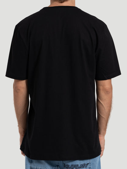 Camiseta Manga Curta Hurley O&O Classic Preta