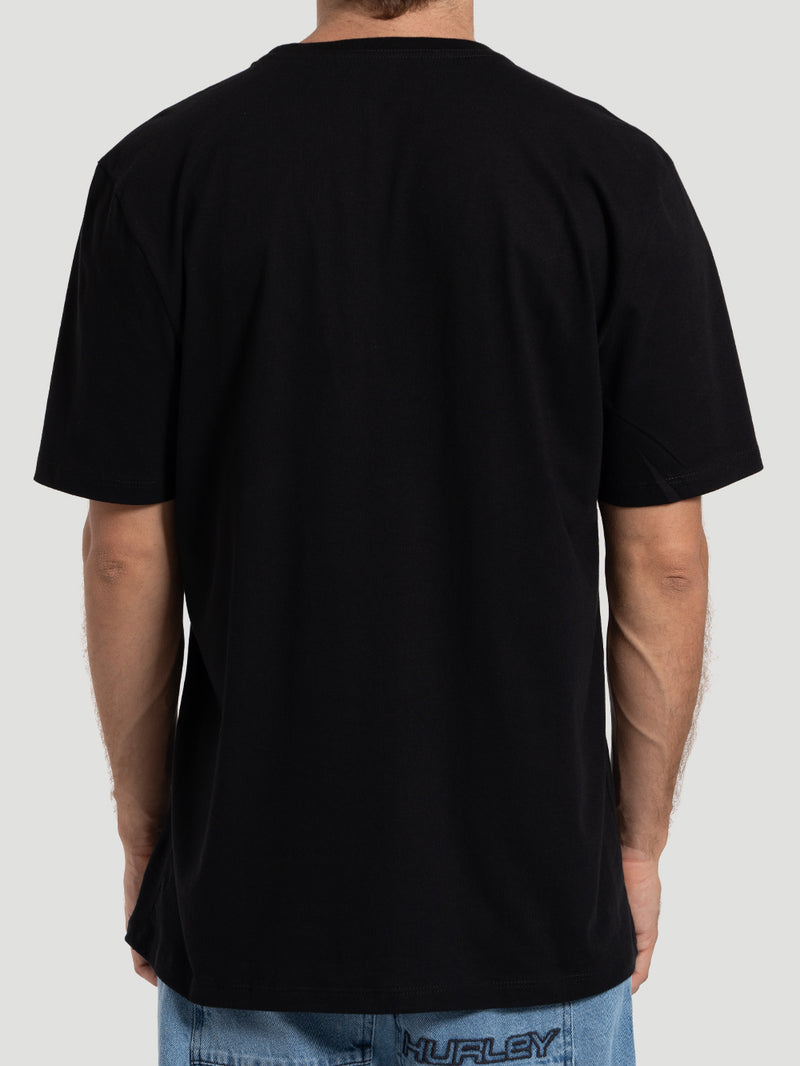 Camiseta Manga Curta Hurley O&O Classic Preta