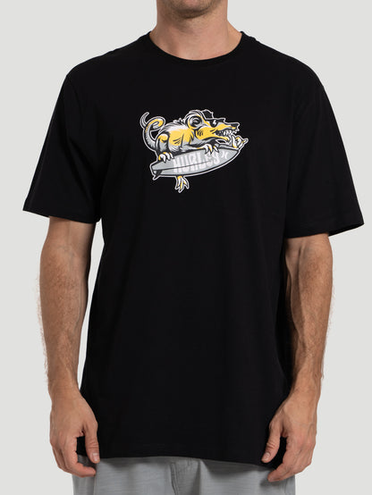 Camiseta Masculina Manga Curta Hurley Crazy Preto