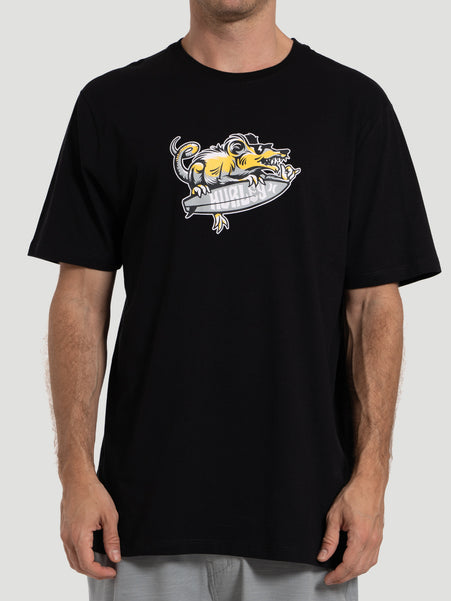 Camiseta Masculina Manga Curta Hurley Crazy Preto