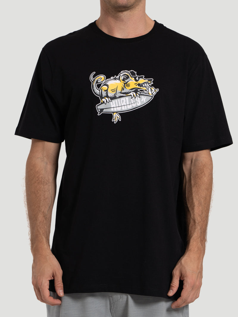 Camiseta Masculina Manga Curta Hurley Crazy Preto