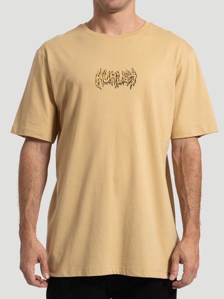 Camiseta Manga curta Masculina Hurley Noise Bege