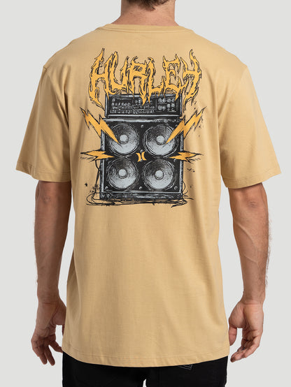 Camiseta Manga curta Masculina Hurley Noise Bege