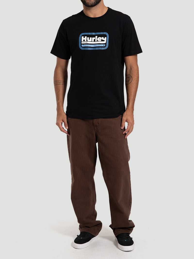 Camiseta Manga Curta Hurley Desert Preta